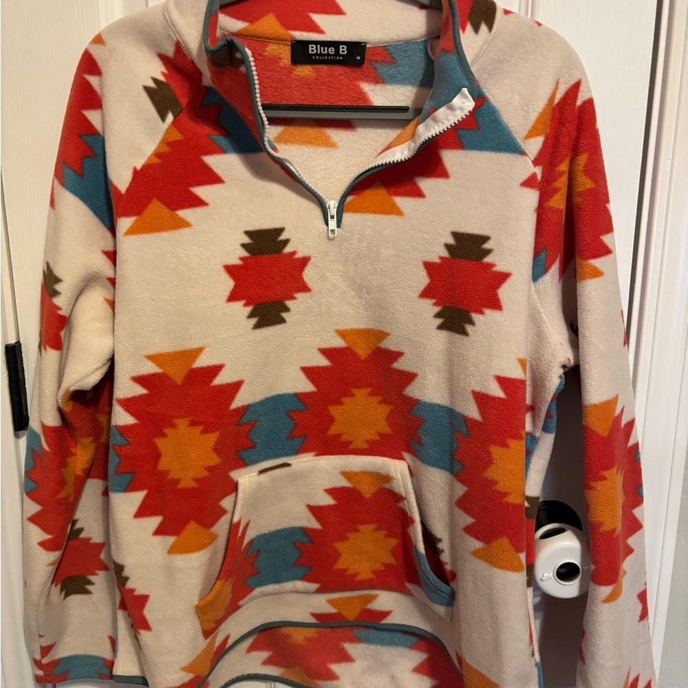 Blue B Aztec Pullover
